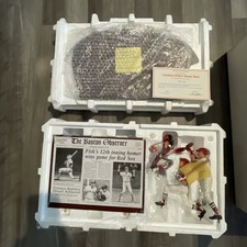 Danbury Mint Carlton Fisk Home Run Figurine Boston Red Sox. Box and COA picture