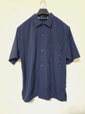 Lululemon Men's Navy Blue Airing Easy Button Up Short Sleeve Shirt Large picture