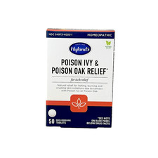 Hyland's Poison Ivy & Poison Oak Relief 50 Quick Dissolving Tablets Homeopathic picture