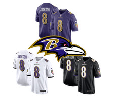 Men's Ravens #8 Lamar Jackson 2025 Jersey picture