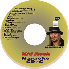 CUSTOM KARAOKE KID ROCK 17 GREAT SONG cdg CD+G HARD-TO-FIND ALL SUMMER LONG MORE picture