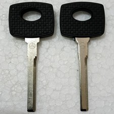 2x Key Blank Uncut Huf For Mercedes Benz SL SLC Classes W116 W126 W201 NOS picture