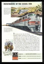 Original Vintage 1944 General  Motors Pathfinders of the Diesel Era Train ad picture