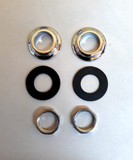 1953-1960 Ford Truck Windshield Wiper Tower Bezel Gasket Nut Kit Chrome LH & RH picture