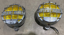 Vintage IPF Super Off Roader Used 8 Inch Round Chrome Fog Light Assembly picture