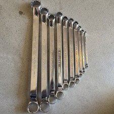 PROTO U.S.A. Metric Double End Box Wrench Set 6-32mm 10pc Polished Steel picture