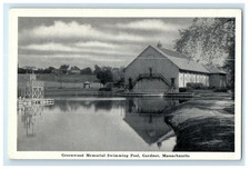 c1940's Greenwood Memorial Swimming Pool Gardner Massachusetts MA Postcard picture