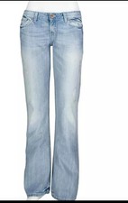 BKE Sabrina Jeans 27x31.5 Womens Light Blue Bootcut Low Rise Y2K  picture