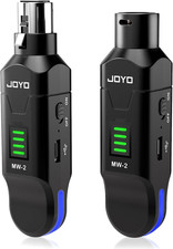 JOYO 2.4GHz Wireless XLR Microphone System, Plug-on Transmitter & Receiver for D picture
