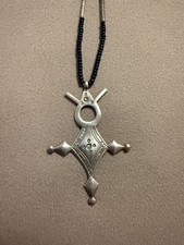 Authentic Tuareg Agadez Silver Pendant – Handcrafted African Jewel (style 1) picture