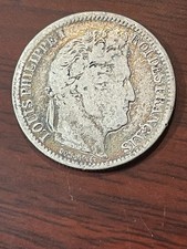 1839-A France 2 Francs Silver Coin Louis Philippe I Rare Low Mintage Key Date F picture