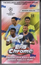 2021-22 Topps Chrome UEFA Champions League Soccer Factory Sealed Hobby Lite Box picture