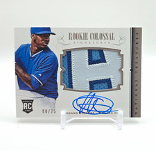 2014 National Treasures Colossal Rookie Patch Auto /25 Yordano Ventura 🔥Patch🔥 picture