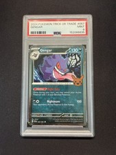 Gengar (Cosmos Holo) 057/091 Trick Or Trade  2024 Holo PSA 9 picture