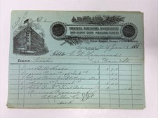 1890s 1901 Billhead A.R. Keller Co. Printers Publishers Antique Illustrated picture