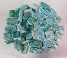 Natural Larimar Gemstone Cabochon Handmade Stone Wholesale lot 71261 picture