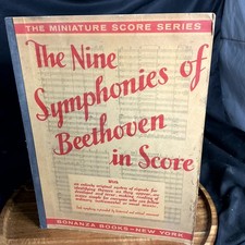 The Nine Symphonies of Beethoven in Score Wier 1935 Miniature Music picture
