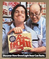 Vintage Rainier Light Beer Great Taste Promo Advertisement Poster 22 x 28 picture