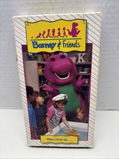 Barney & Friends When I Grow Up VHS 1992 Tape Time Life Video Lyons Group Rare picture