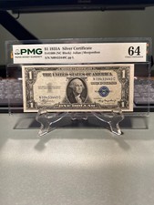 1935A $1 Silver Certificate Fr#1608 PMG 64 Choice Uncirculated NC Block picture