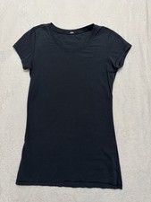 Lululemon Women’s Hold Tight Short Sleeve Shirt Black Ribbed Modal Tee Sz 4/6 picture