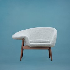Hans Olsen Fried Egg Lounge Chair Scandinavian Modern Kvadrat Hallingdal Wool picture