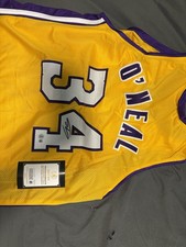 Signed Shaquille O'Neal Los Angeles Lakers #34 Signed Basketball Jersey picture