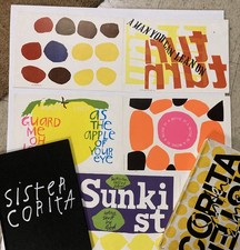 SISTER CORITA KENT original clamshell, book & five prints + poster VINTAGE 1968 picture