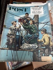 Saturday evening post October 4, 1952 World Series very good condition picture