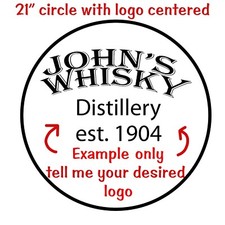 Whiskey Barrel Reusable stencils - Large 19