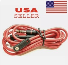 Original Beats Dr Dre 3.5mm Audio Jack L Cord Headphone Aux Mic Control Talk picture