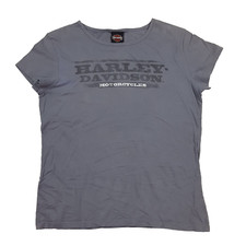 Harley Davidson Motorcycles Biker Women's Medium Short Sleeve Retro T Shirt Top picture