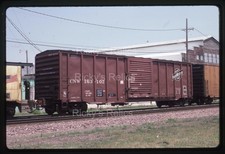 Original Slide CNW #163102 Boxcar Chicago Northwestern 1987 Action TAG picture