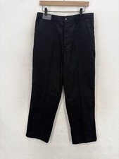 David Taylor Collection Chino Pants Mens 36x29 Black Classic Fit Elastic Waist picture