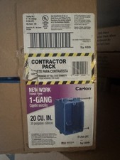 (QTY 100) Carlon 1-Gang Zip 20 Cu. In Non-Metallic Switch/Outlet Box B120A picture