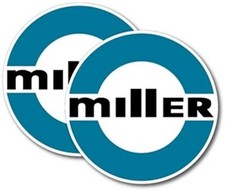 2X MILLER WELDER 1980 DECAL STICKER picture