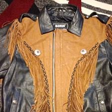Men's Bonus Genuine Leather Jacket, Size 50 picture