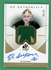 Ed Belfour 2024-25 Upper Deck Sp Authentics Game Used Pad Relic Auto /25#UDAP-EB picture
