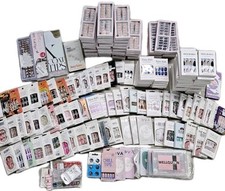 Bulk Lot Of 194 Different Brand Press-On Nails, Large Variety of Sizes And Style picture