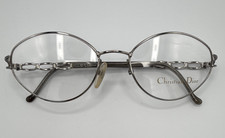Vintage Christian Dior Silver Oval Eyeglass Frames (CD 3533 29F 135) picture