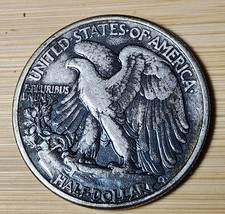 1947 Walking Liberty DARK Toned Awesome VF Condition 🔥🔥🔥 picture