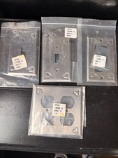 Vintage 1980s Irvin’s Tinware Silver Punched Heart Switch Plate Lot NOS picture