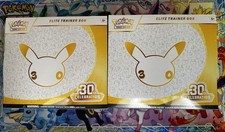 2x Pokemon 30th Anniversary Celebration Elite Trainer Box ETB In Hand Sealed picture