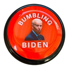 Bumbling Biden Talking Button 7 Biden Nonsense Quotes Funny Sleepy Joe Gag Gift picture
