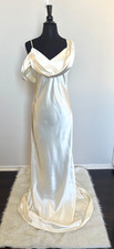 Reformation Ronda Silk Wedding Dress Ivory Bridal picture