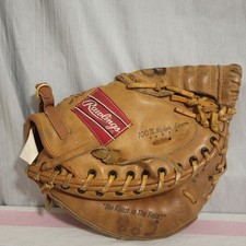 Vtg Rawlings RCM30 Lance Parrish Catcher's Mitt RHT Deep Well Pocket Lite Toe picture