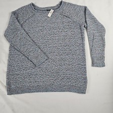NEW Talbots Women Loose Knit Sweater Purple Blue Copper size 1X picture