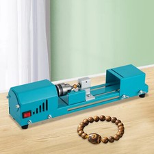 Mini Wood Lathe 96W 7-Speed Benchtop Lathe for Woodturning Blue picture