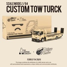 MT MicroTurbo 1/64 low slung modified trailer boring white TBC alloy car model picture