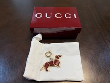 New Authentic Gucci Dog Bag Charm Key Chain picture